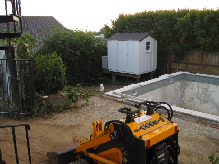 Before Swimming Pool Landscaping in Remuera, Auckland